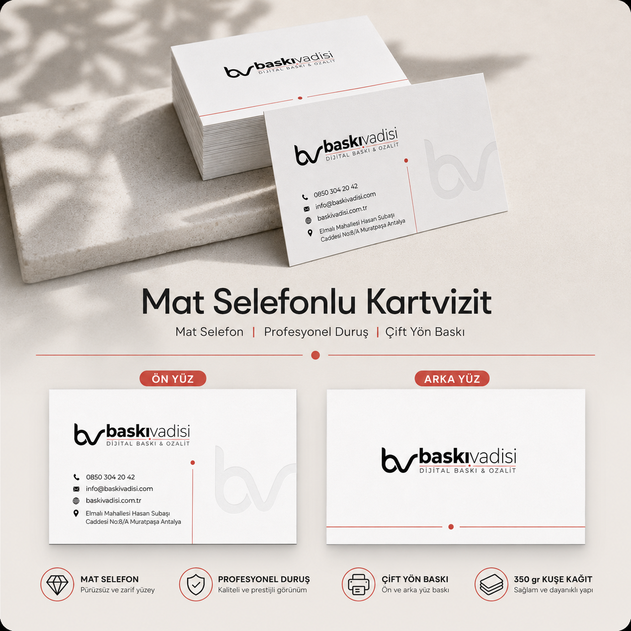 Mat Selefonlu Kartvizit