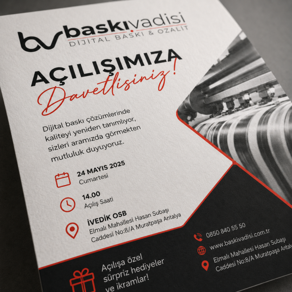 Etkinlik Duyuru Broşürü