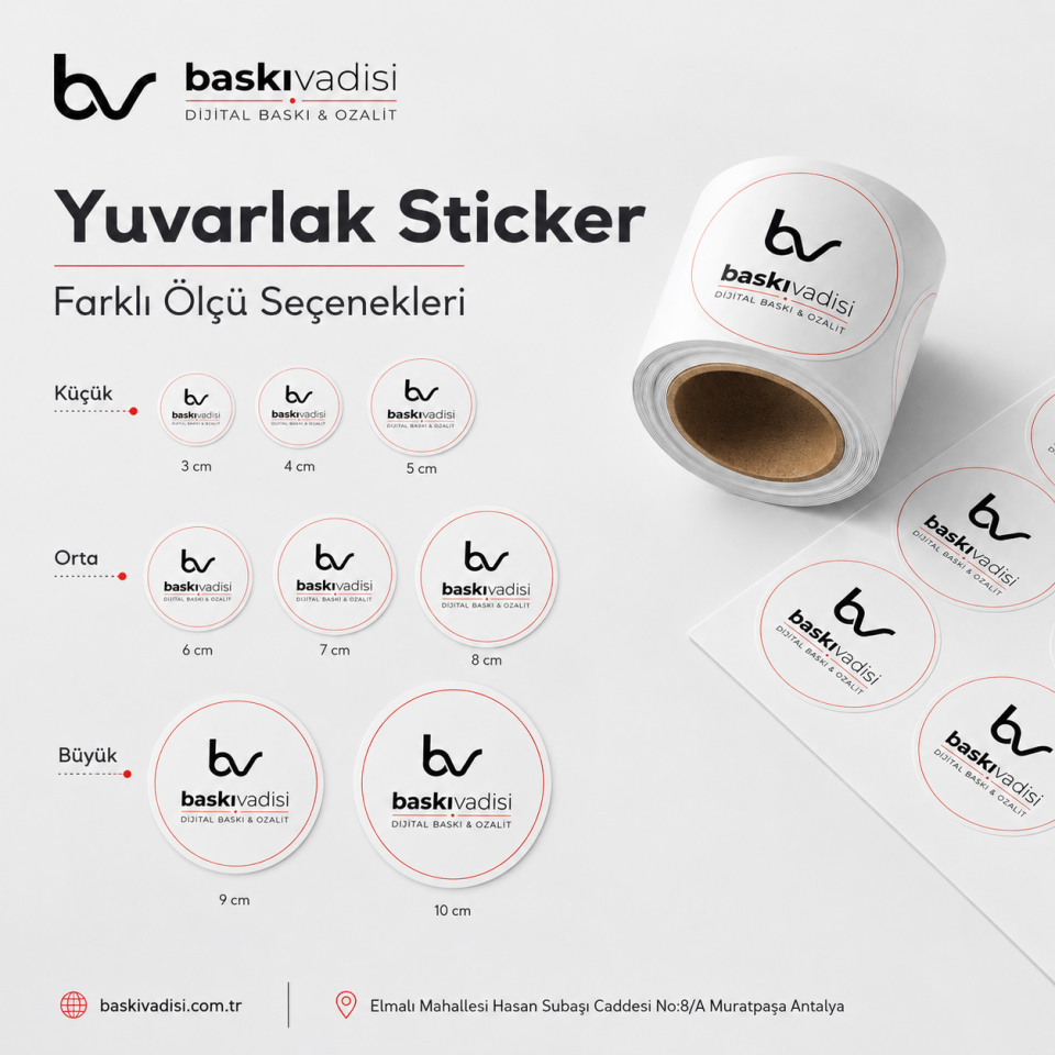 Yuvarlak Sticker