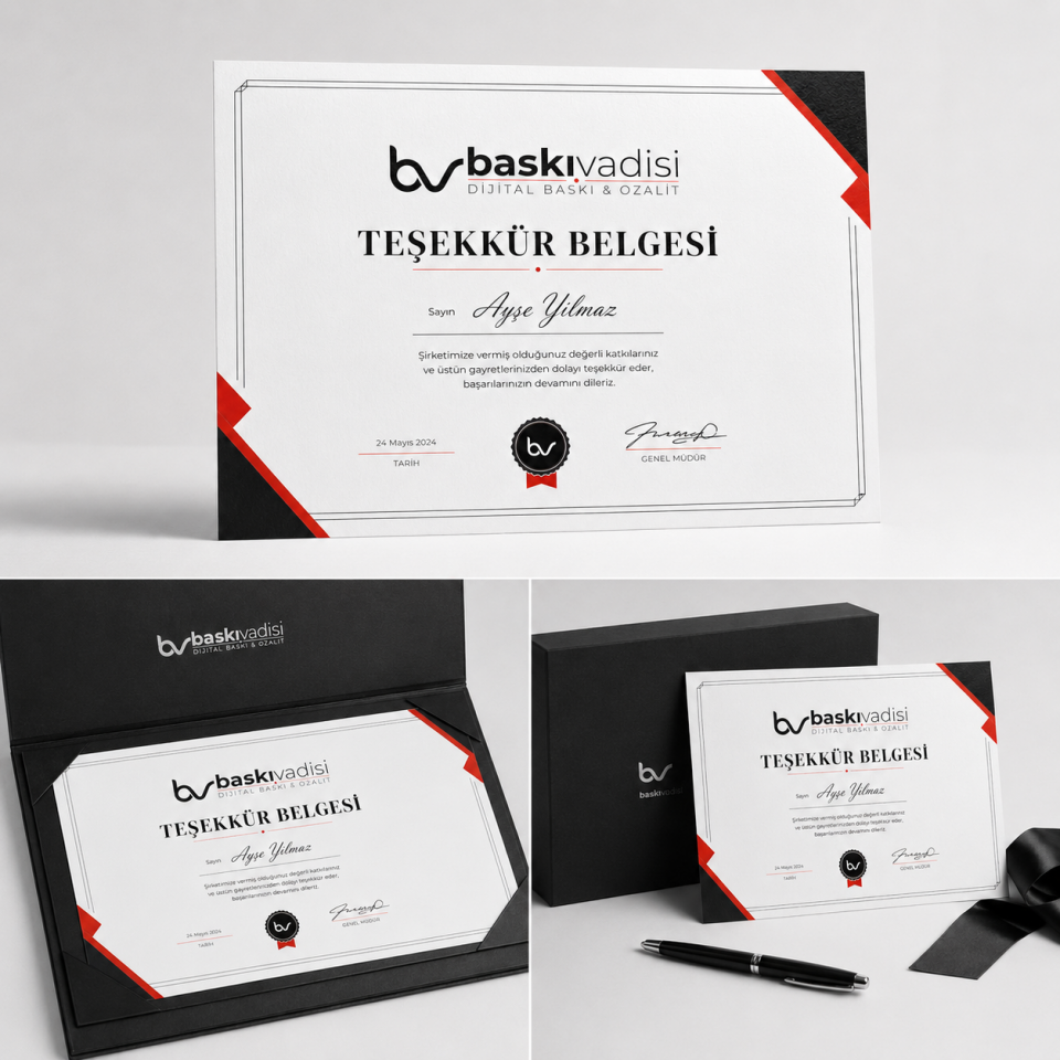 Teşekkür Belgesi