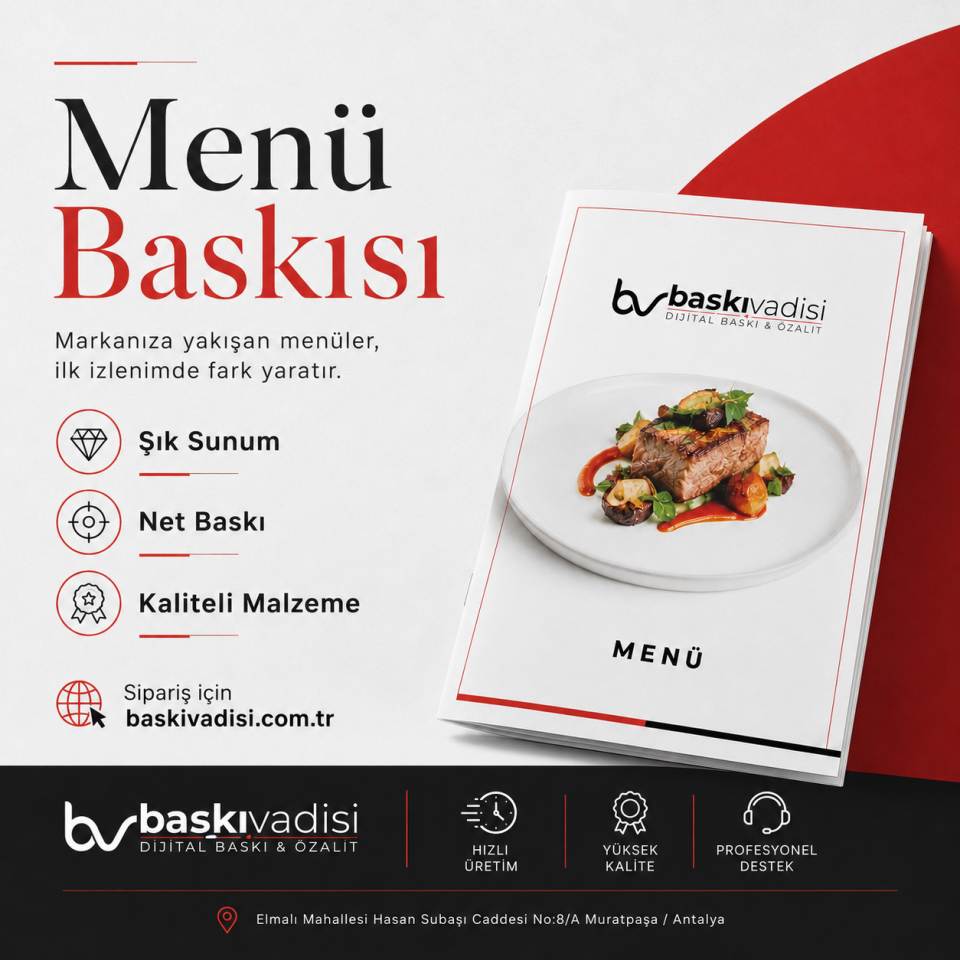 Menü Baskı