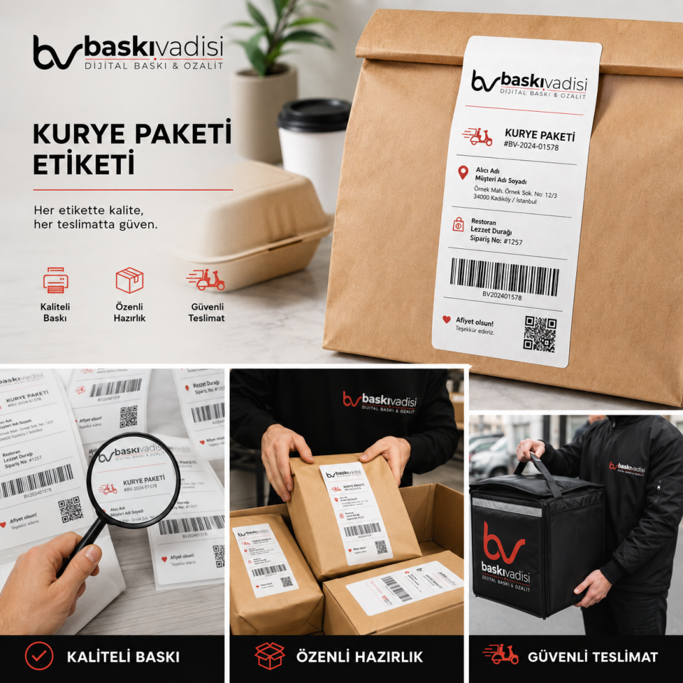 Kurye Paketi Etiketi
