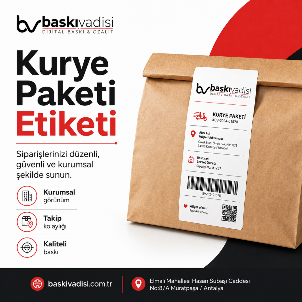 Kurye Paketi Etiketi