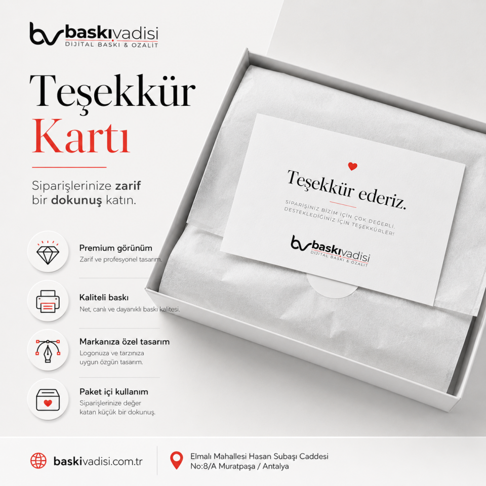 Teşekkür Kartı