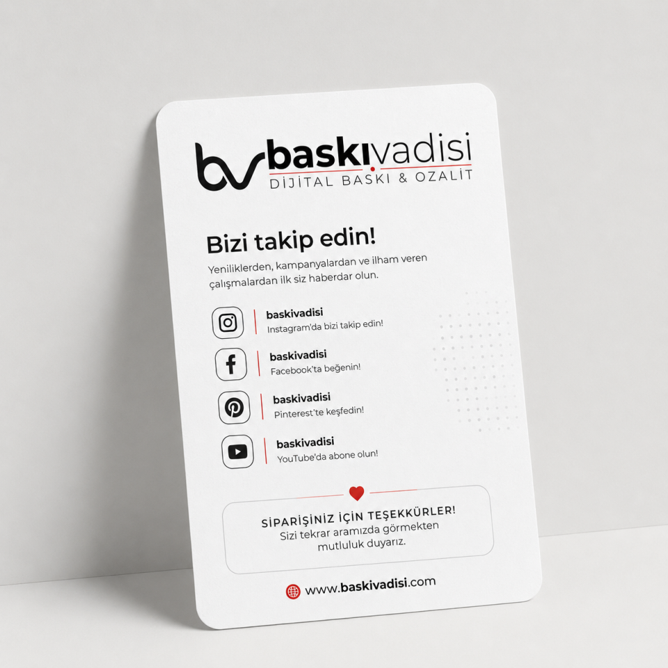 Sosyal Medya Takip Kartı