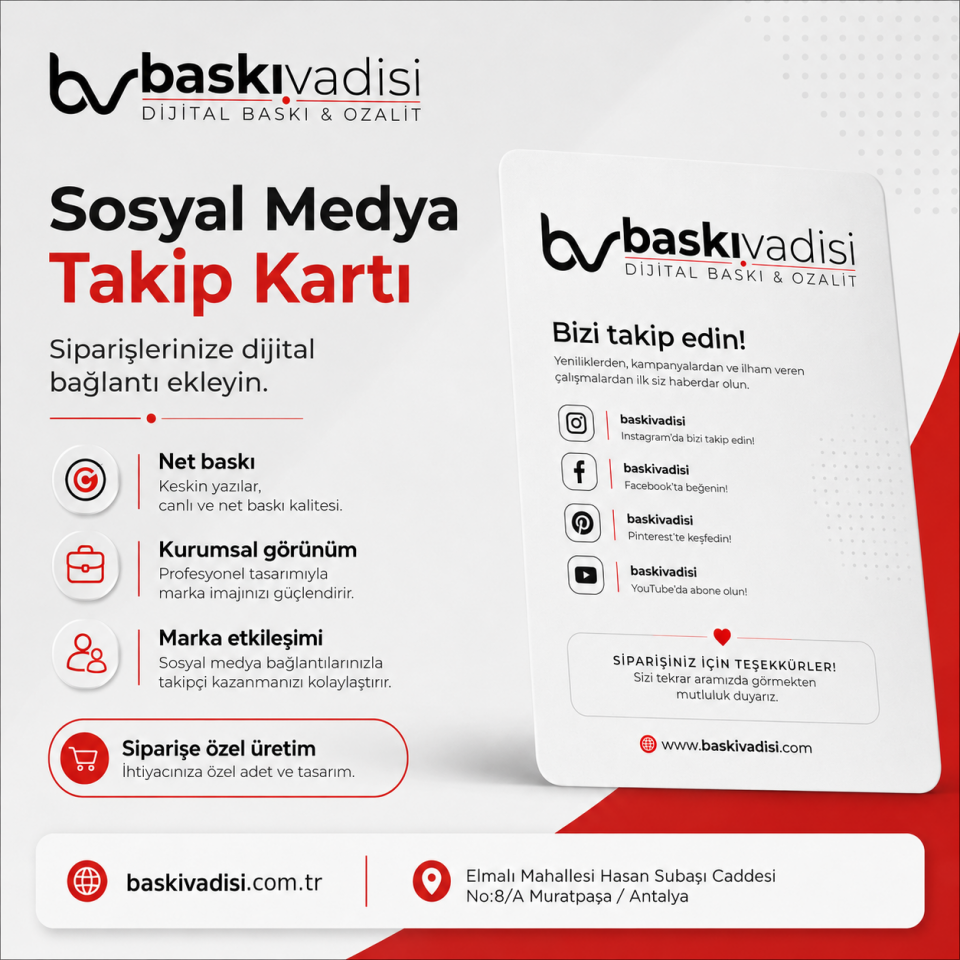 Sosyal Medya Takip Kartı