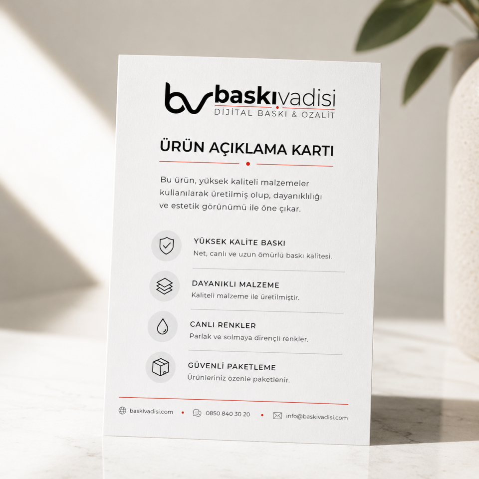 Ürün Açıklama Kartı