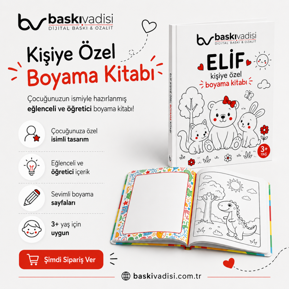Kişiye Özel Boyama Kitabı