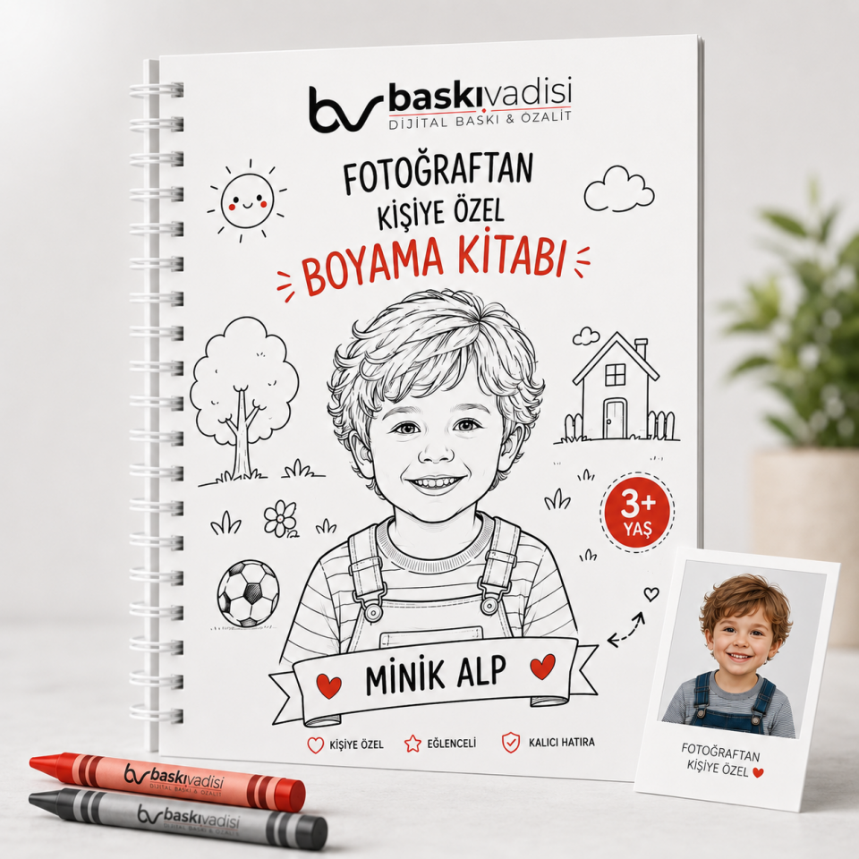 Fotoğraftan Kişiye Özel Boyama Kitabı