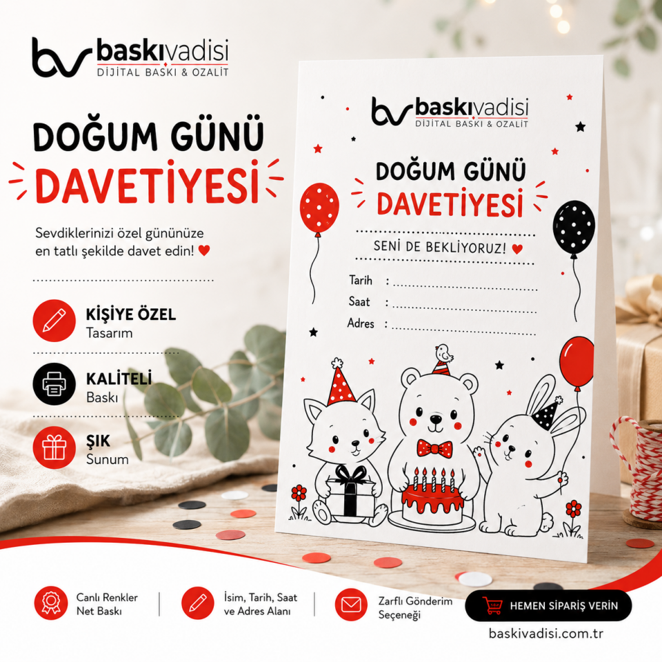 Doğum Günü Davetiyesi