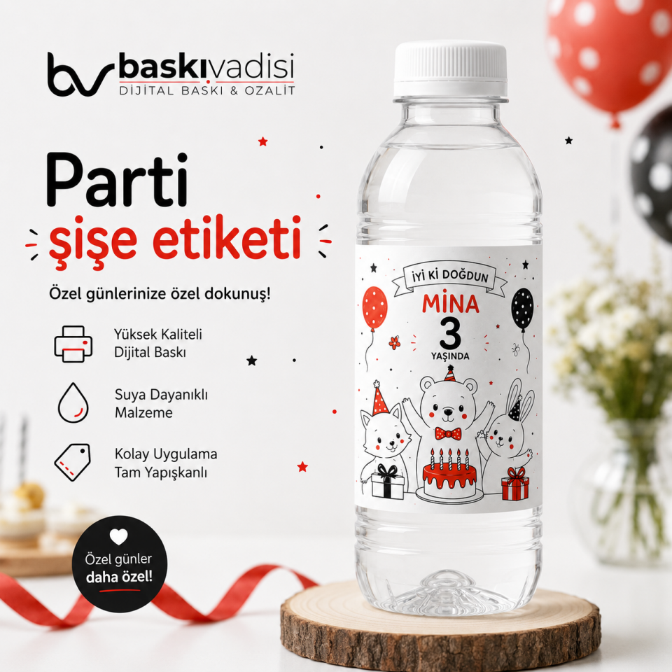 Parti Şişe Etiketi
