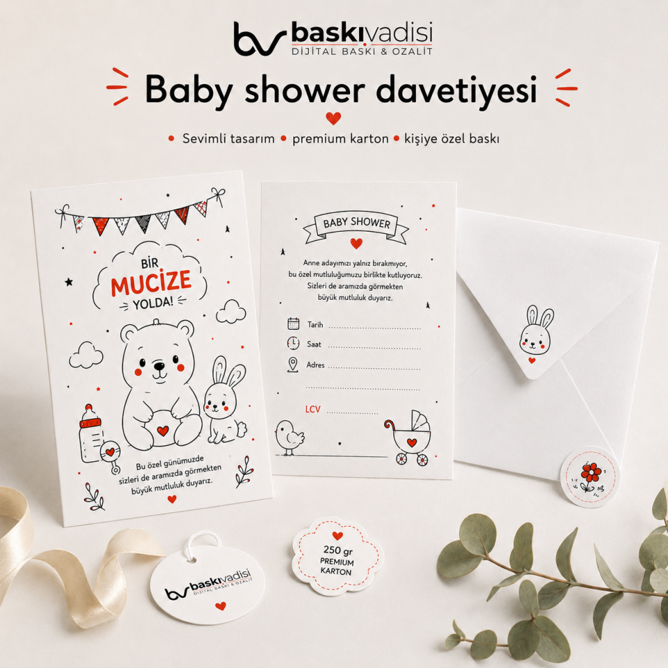 Baby Shower Davetiyesi