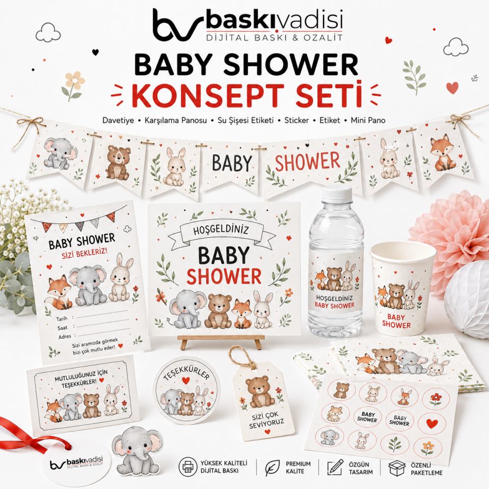 Baby Shower Konsept Seti