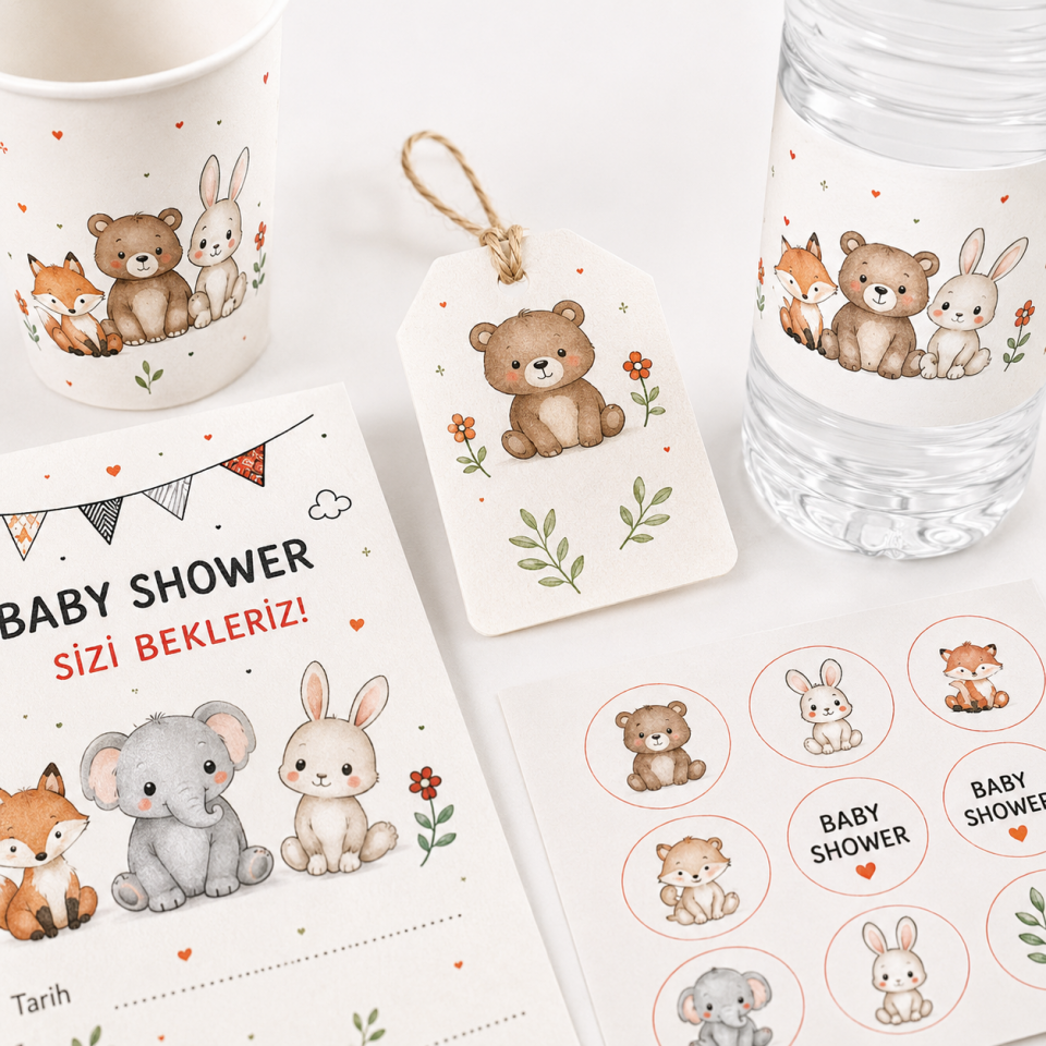 Baby Shower Konsept Seti