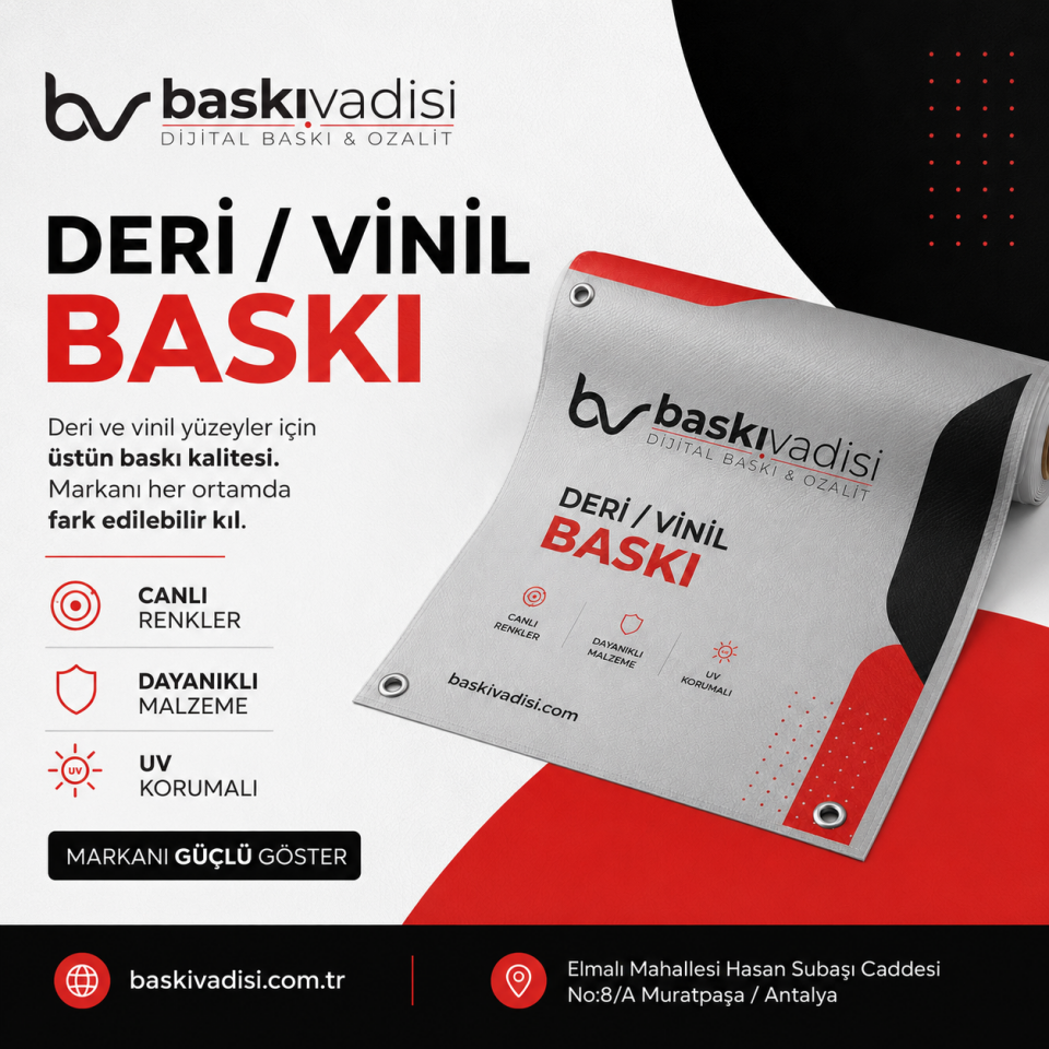 Deri / Vinil Baskı