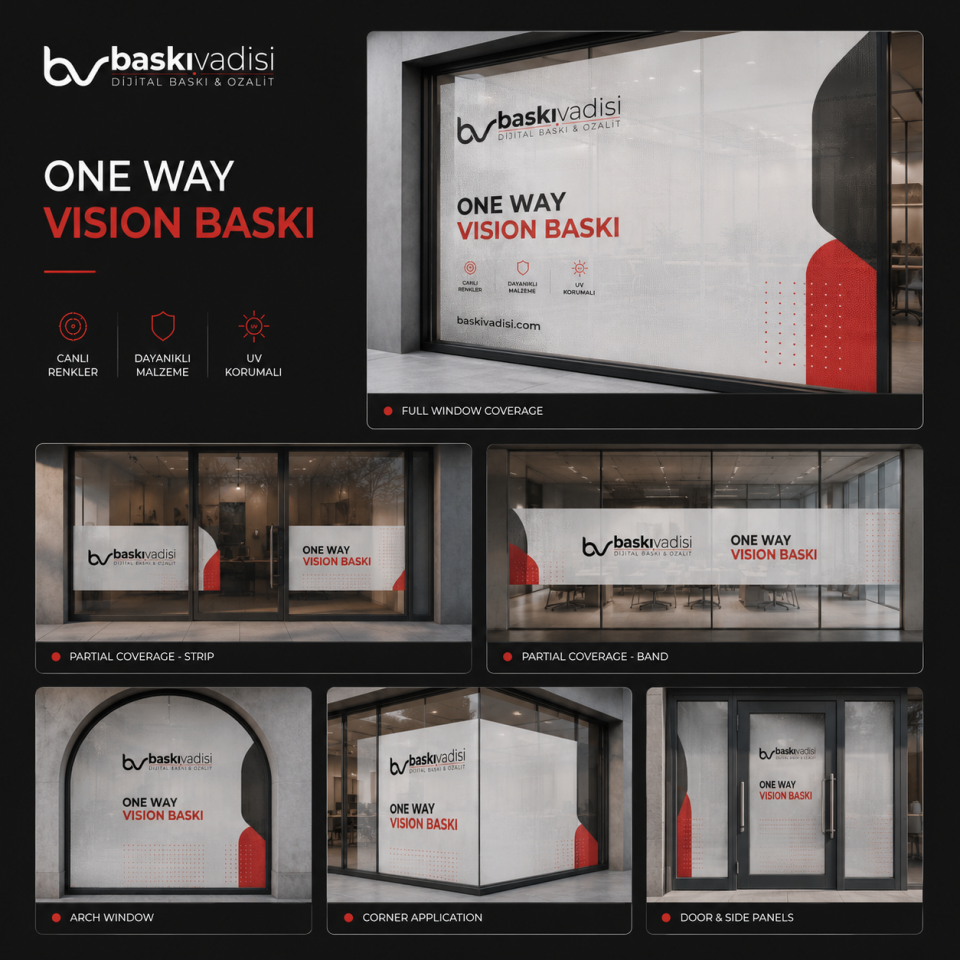 One Way Vision Baskı