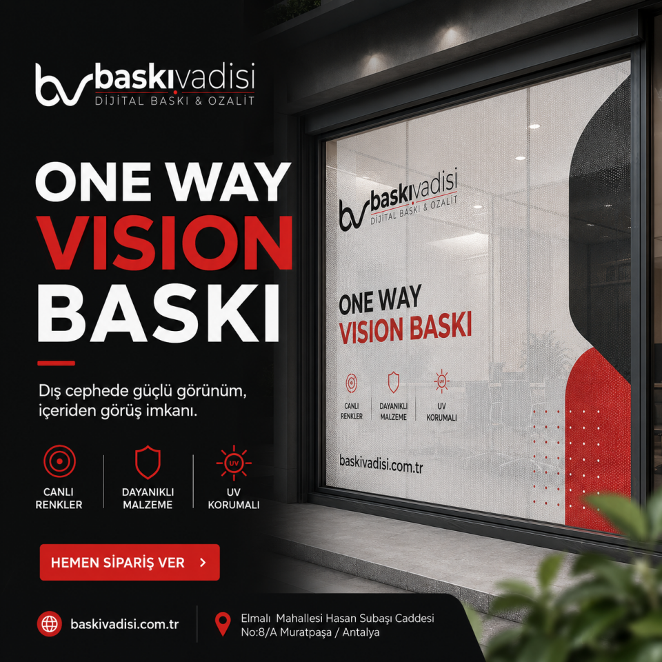 One Way Vision Baskı