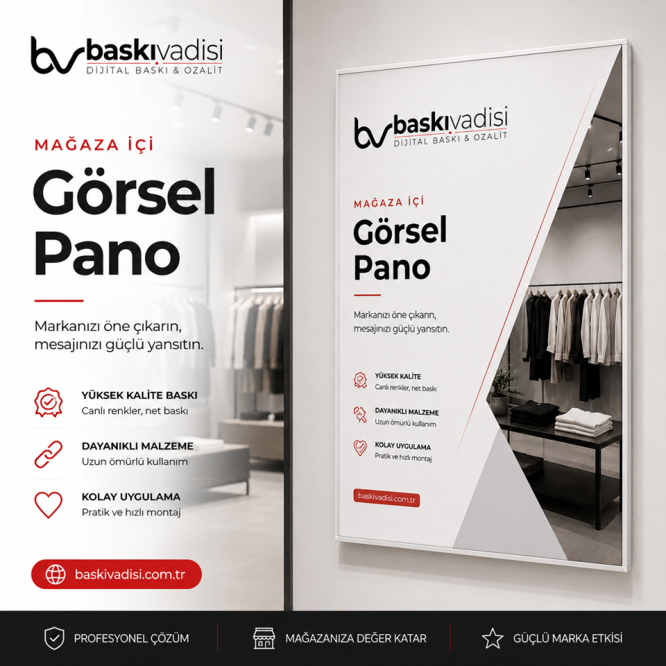 Mağaza İçi Görsel Pano